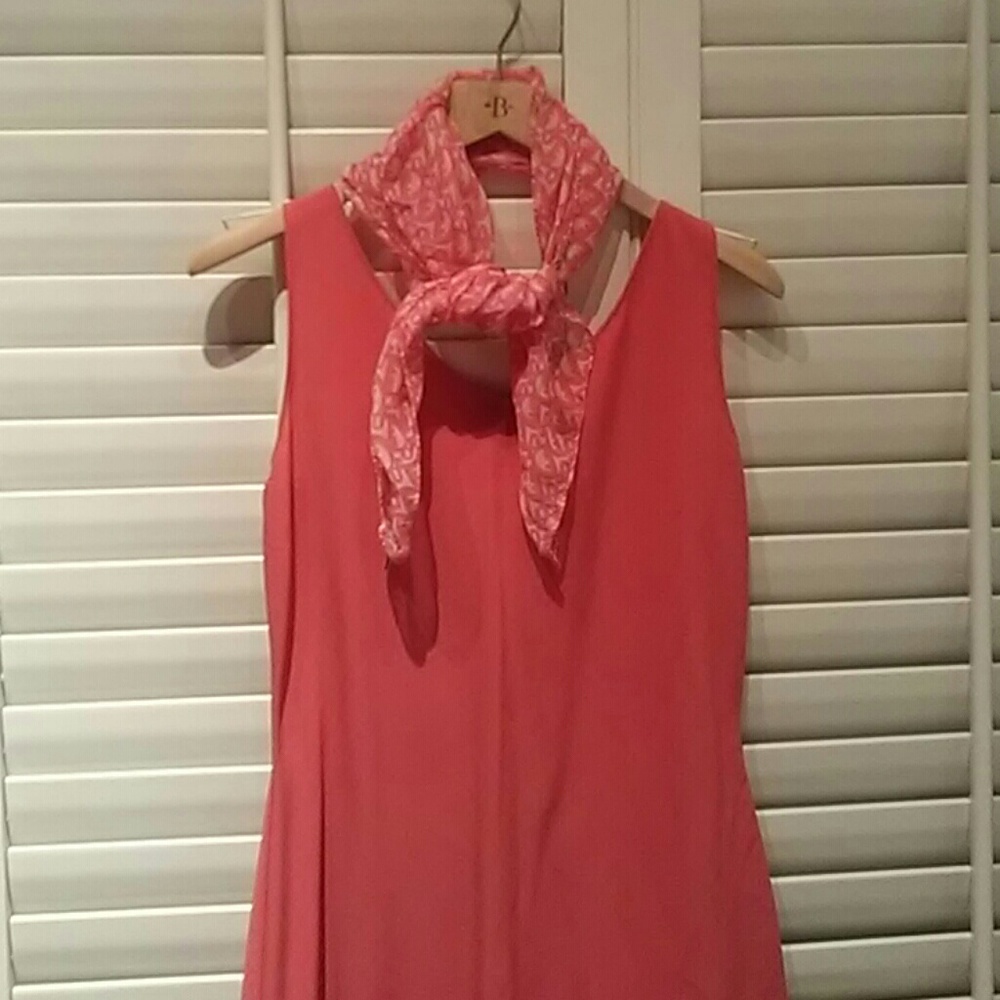 GIGLI midi dress with Dior scarf
